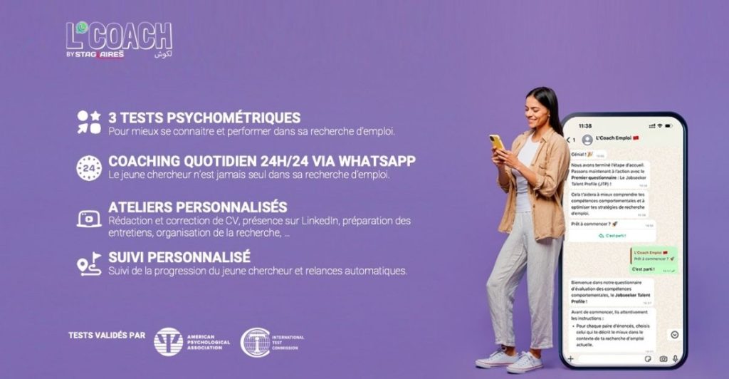 L’Coach Emploi by Stagiaires.ma validée par l’APA : une double reconnaissance scientifique pour l’employabilité des jeunes l DRH.ma